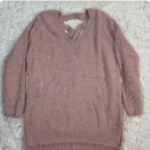 Ruby Moon - Soft Pink Long Sleeve Sweater. Size M